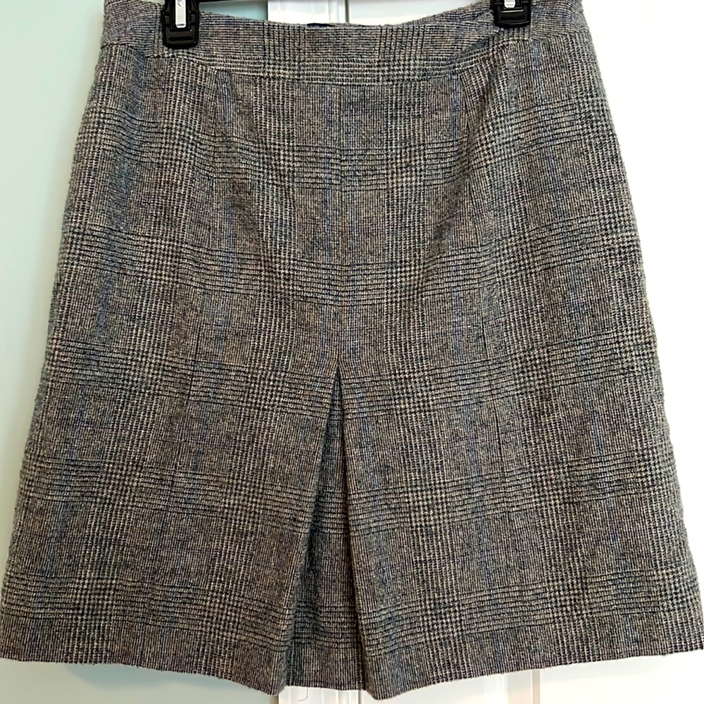 Grey / blue wool skirt